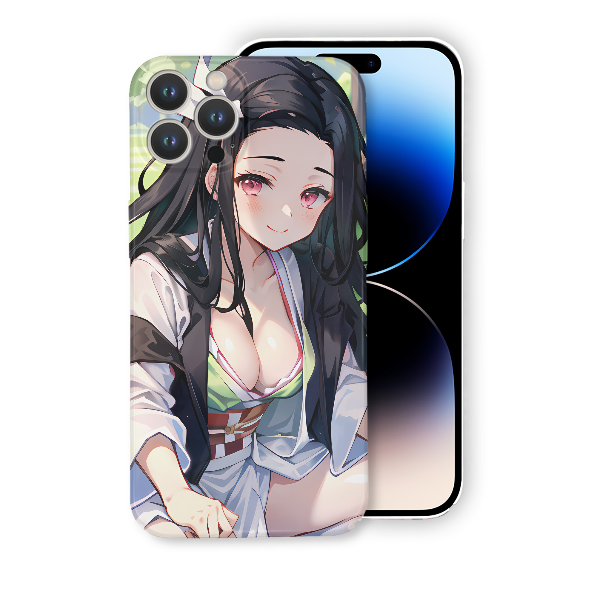 （画像用） 鬼滅の刃（きめつのやいば）竈門 禰󠄀豆子／かまど ねずこ Kamado Nezuko 【iPhone 14シリーズ対応】ハードケース
